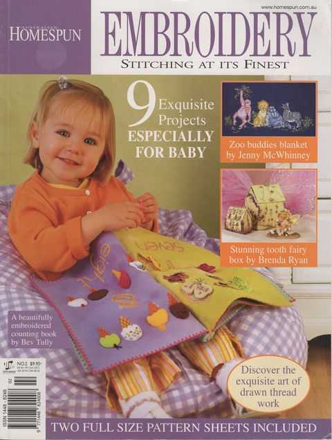 Embroidery Stitching At its Finest : 9 Exquisite Projects Especially for Baby [Australian Homespun]
