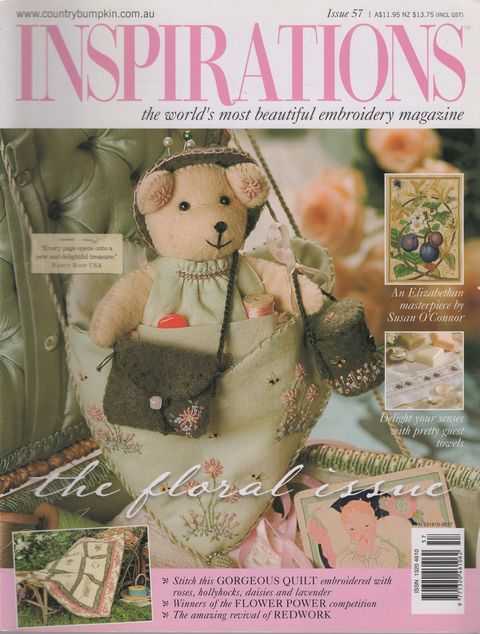 Inspirations Issue 57: The Floral Issue [The World's Most Beautiful Embroidery Magazine]
