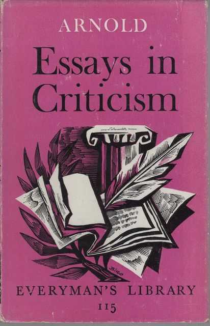 Matthew Arnold's Essays in Criticism