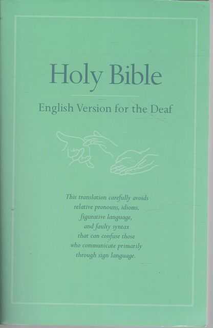 Holy Bible: English Version for the Deaf