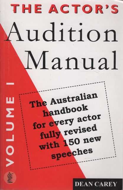 The Actor's Audition Manual Volume 1