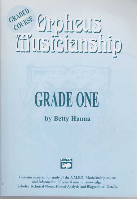 Orpheus Musicianship [Graded Course] Grade One