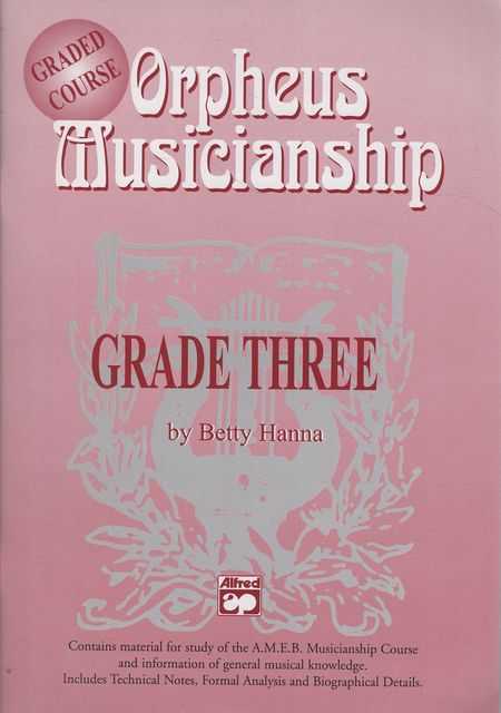 Orpheus Musicianship [Graded Course] Grade Three